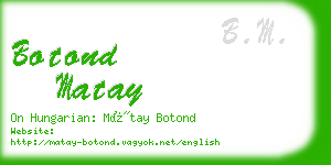 botond matay business card